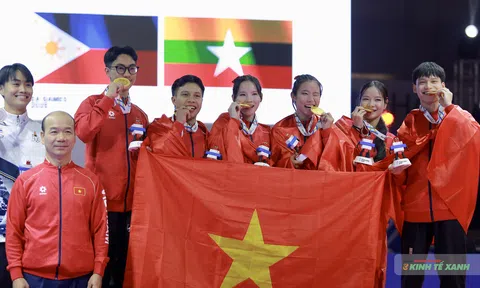 Taekwondo giành huy chương vàng thứ hai cho Đoàn Thể thao Việt Nam tại SEA Games 33