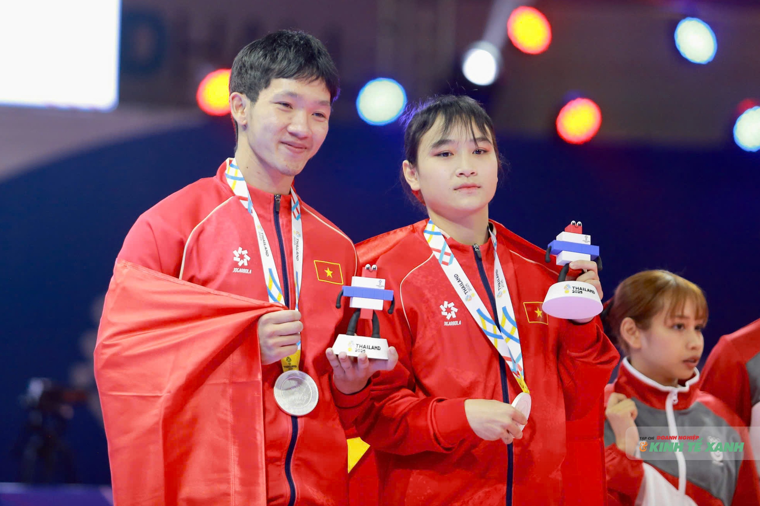 Nguyễn Trọng Phúc và Trịnh Thị Kim Hà tiếc nuối khi không thể mở hàng huy chương vàng cho đoàn thể thao nước nhà.