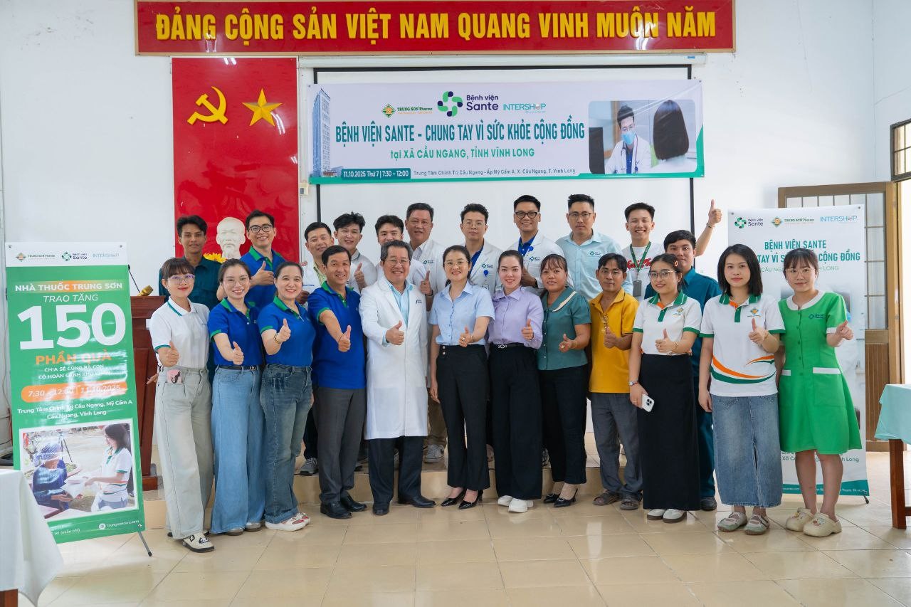 Bệnh viện Sante chung tay vì sức khỏe cộng đồng tại Vĩnh Long