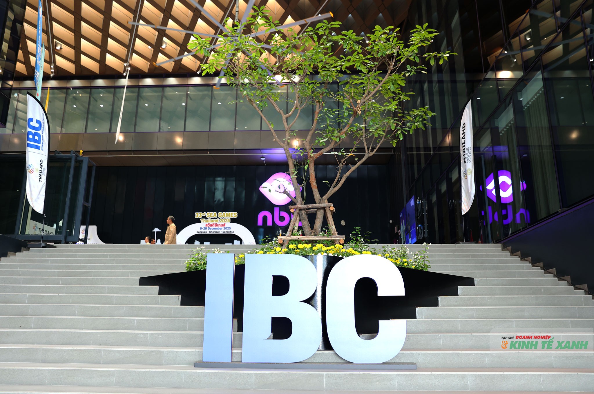 Toàn cảnh trung tâm Truyền hình quốc tế của SEA Games 33 (International Broadcast Center - IBC).