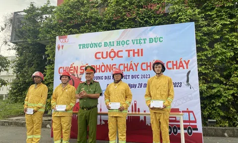 Bình Dương: Tuyên truyền công tác phòng cháy chữa cháy tại Trường Đại học Việt Đức